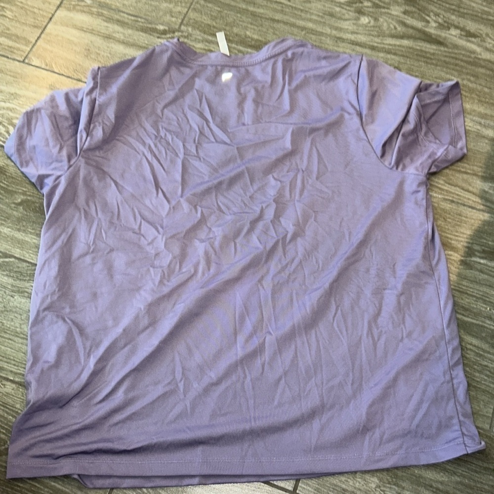 EUC Fabletics Dry Flex Tee Violetta Size XXL - Picture 7 of 9